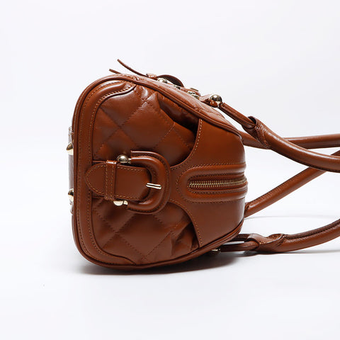 Burberry en cuir Bowling Boston Sac marron WS12501