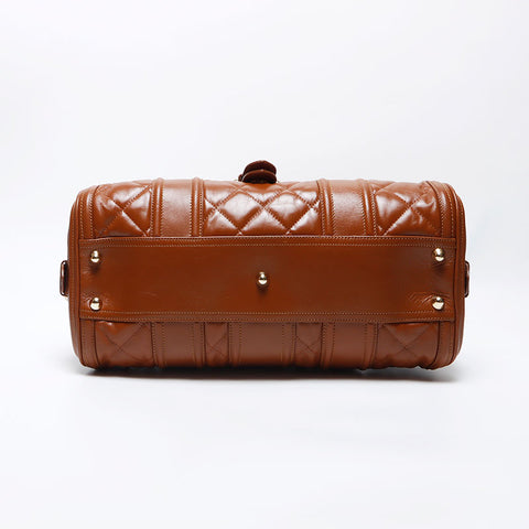 Burberry en cuir Bowling Boston Sac marron WS12501