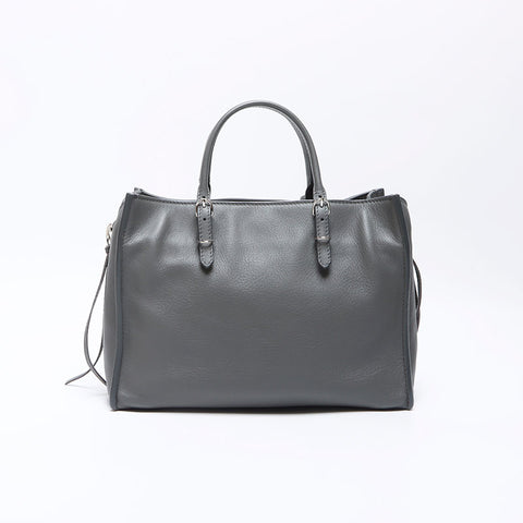 BALENCIAGA paper leather Shoulder Bag gray WS12505