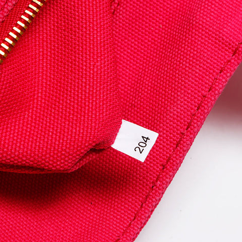 PRADA Canapa Denim M Medium 2way Handbag Pink WS12519