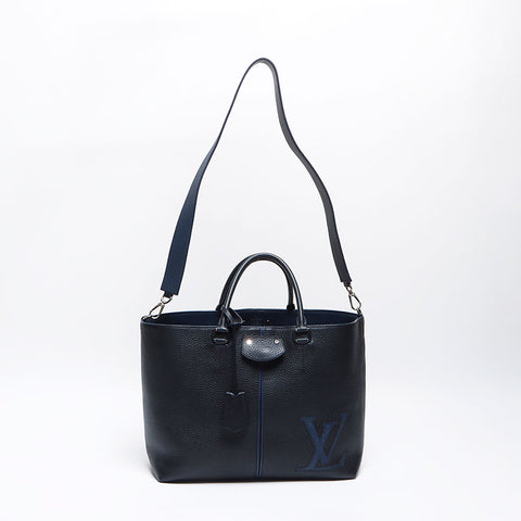 ルイ・ヴィトン LOUIS VUITTON ペルネル 2way 2017 ロゴ 2017年 トートバッグ ネイビー WS12521