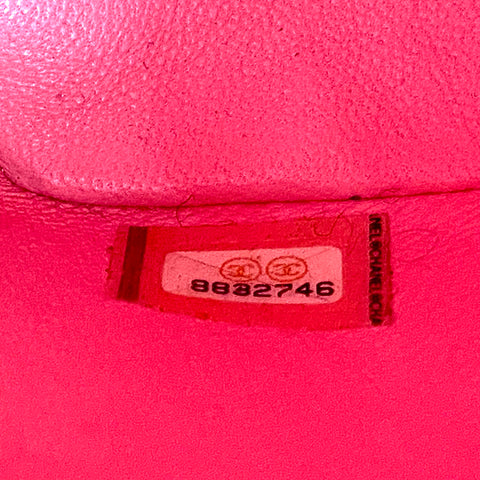 Chanel Chanel nachgedruckt Tote Kaviar 1997 Handtasche Leder Pink WS1252