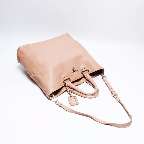 PRADA 2way Leather SilverMetal Shoulder Bag pink WS12533