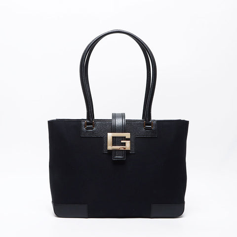GUCCI Canvas G logo Tote Bag black WS12537