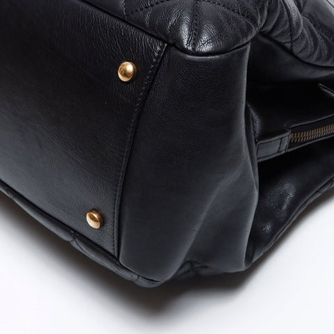 Chanel Chanel Matelasse Chaîne Lambe n ° 17 2013 Sac d'épaule Black WS12544