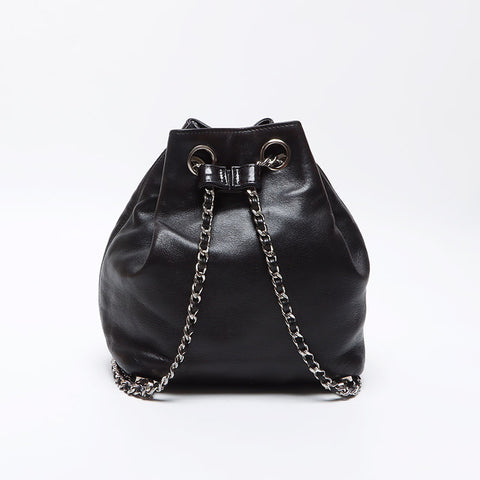 coco chanel mini backpack Caviar Black tone hardware CHANEL COCO Mark Mini Chain