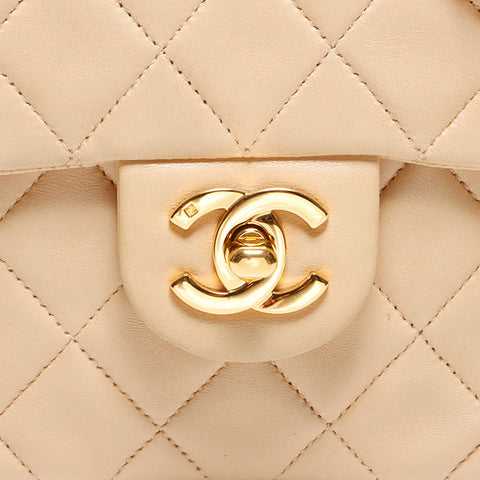 香奈儿（Chanel Minimimatelasse）连锁lambskin No. 5 2000肩袋米色WS12548