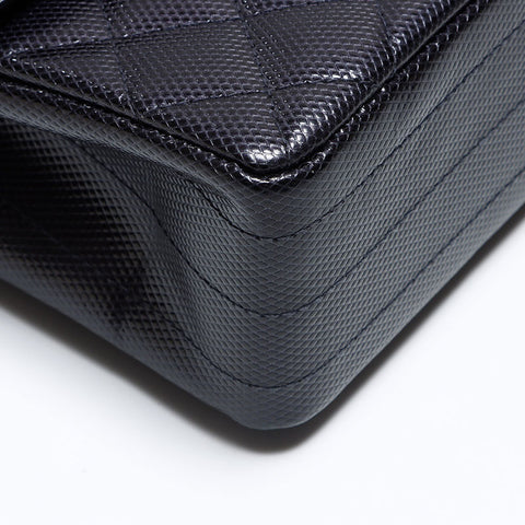 Chanel Matelasse Silver Hardware Umhängetasche Marine WS12567