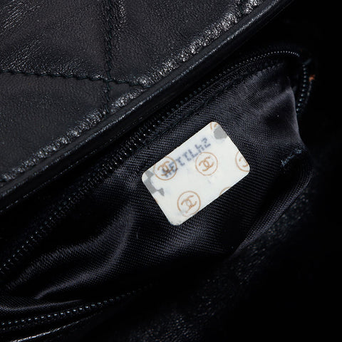 香奈儿Chanel Matelasse Coco Mark No. 2 Mini肩带黑色WS12574