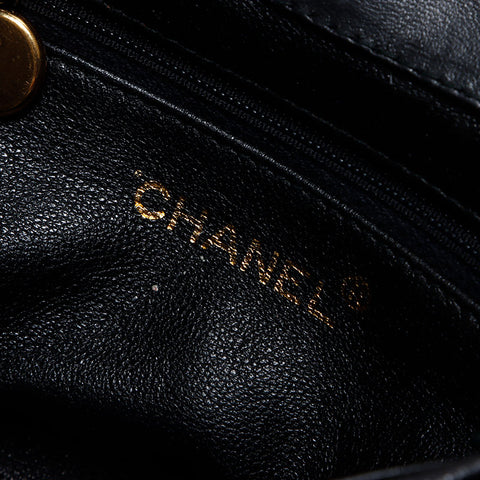香奈儿Chanel Matelasse Coco Mark No. 2 Mini肩带黑色WS12574