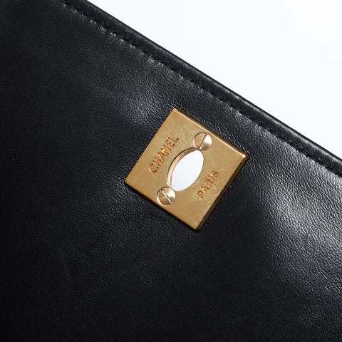 香奈儿Chanel Matelasse Coco Mark No. 2 Mini肩带黑色WS12574