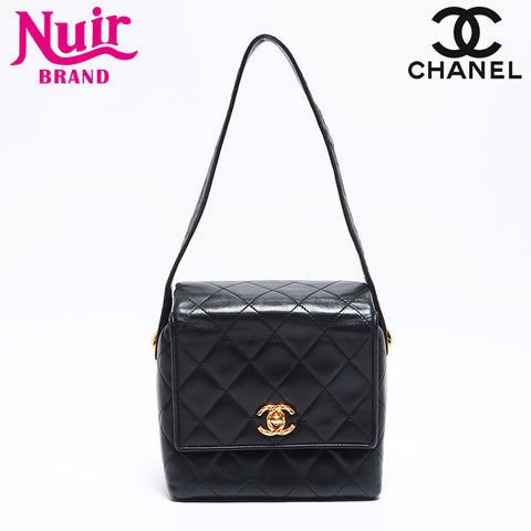 香奈儿Chanel Matelasse Coco Mark No. 2 Mini肩带黑色WS12574