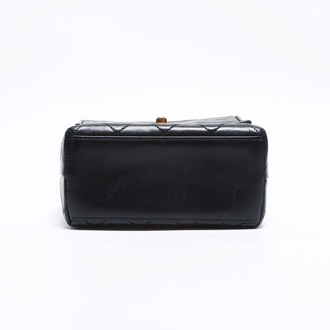 香奈儿Chanel Matelasse Coco Mark No. 2 Mini肩带黑色WS12574