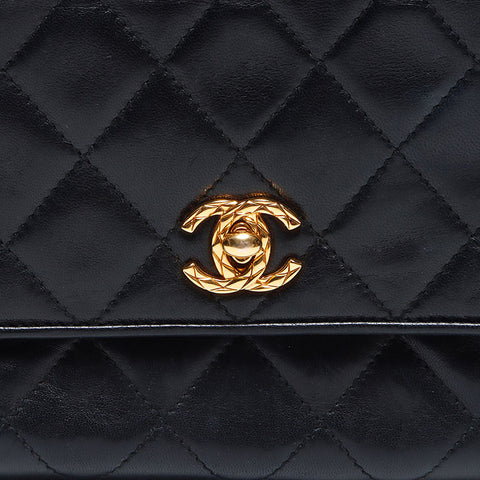 シャネル CHANEL マトラッセ ココマーク 2番台 ミニ ショルダーバッグ ブラック WS12574