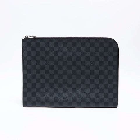 ルイ・ヴィトン LOUIS VUITTON ポシェット ジュール ダミエ グラフィット クラッチバッグ ブラック WS12577