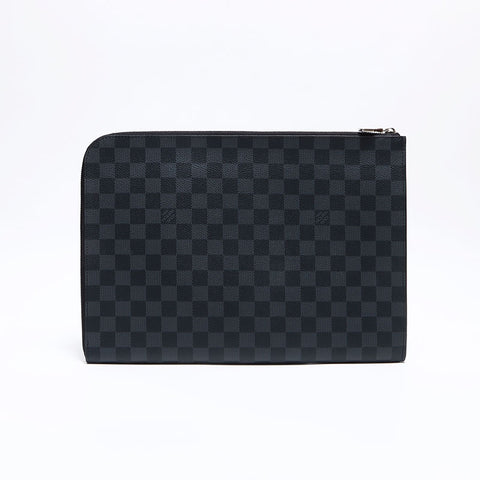 ルイ・ヴィトン LOUIS VUITTON ポシェット ジュール ダミエ グラフィット クラッチバッグ ブラック WS12577