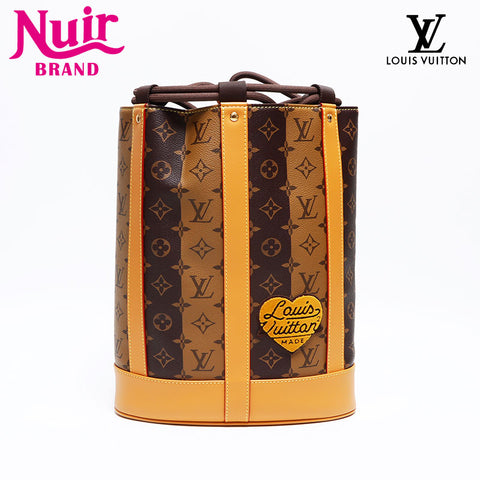 ルイ・ヴィトン LOUIS VUITTON NIGO ランドネ ストライプ M45968 ショルダーバッグ ブラウン WS12578