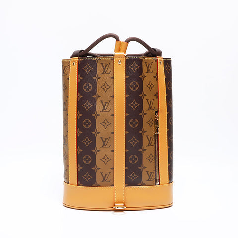 ルイ・ヴィトン LOUIS VUITTON NIGO ランドネ ストライプ M45968 ショルダーバッグ ブラウン WS12578