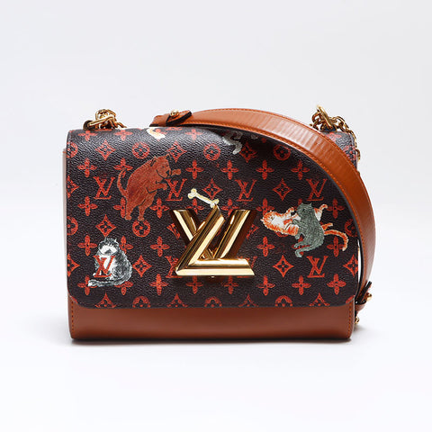 ルイ・ヴィトン LOUIS VUITTON キャットグラム サック ツイストMM M44408 2018 ショルダーバッグ ブラウン WS12579