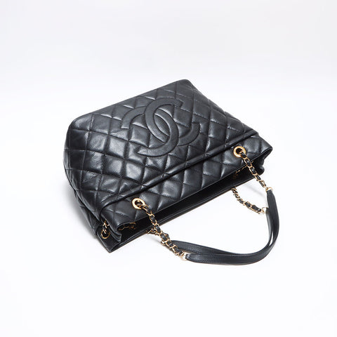 Chanel Caviar Skin Coco Mark Chain 2013 Shoulder Bag Black WS12580