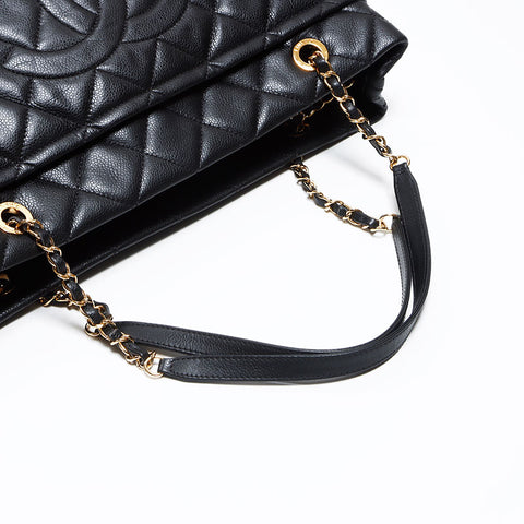Chanel Caviar Skin Coco Mark Chain 2013 Shoulder Bag Black WS12580