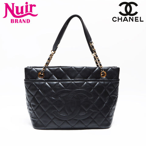 Chanel Caviar Skin Coco Mark Chain 2013 Shoulder Bag Black WS12580