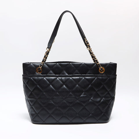 Chanel Caviar Skin Coco Mark Chain 2013 Shoulder Bag Black WS12580