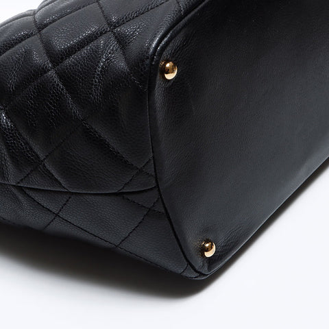 Chanel Caviar Skin Coco Mark Chain 2013 Shoulder Bag Black WS12580