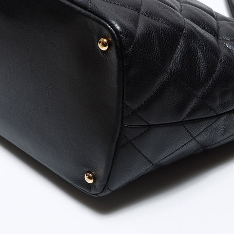 Chanel Caviar Skin Coco Mark Chain 2013 Shoulder Bag Black WS12580