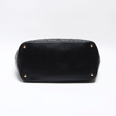 Chanel Caviar Skin Coco Mark Chain 2013 Shoulder Bag Black WS12580