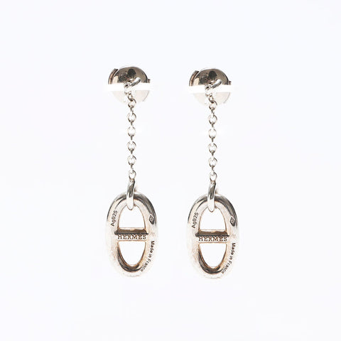 HERMES 925 Chaine d'Ancre Farandole Pierce Pierce Silver WS12594