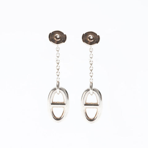 HERMES 925 Chaine d'Ancre Farandole Pierce Pierce Silver WS12594