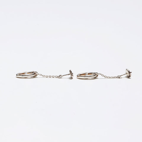 HERMES 925 Chaine d'Ancre Farandole Pierce Pierce Silver WS12594