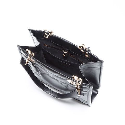 Christian Dior Archicanage Essential Small Leather Shoulder Bag black WS12601