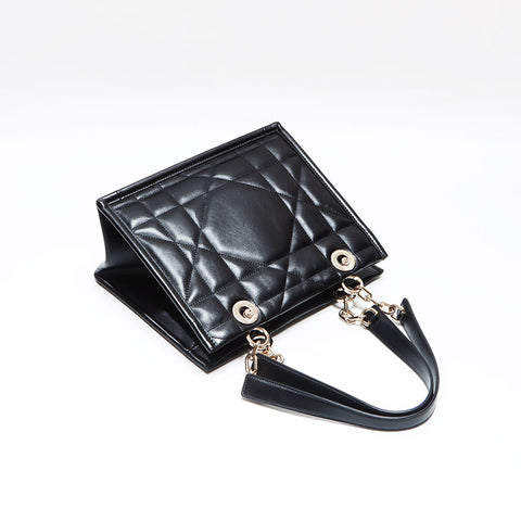 Christian Dior Archicanage Essential Small Leather Shoulder Bag black WS12601
