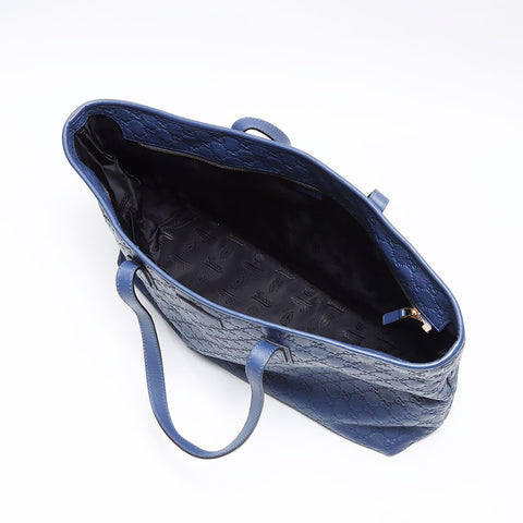 Gucci GG Shima Leather Tote Bag Blue WS12613