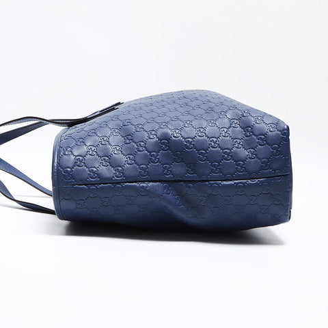 Gucci GG Shima Leather Tote Bag Blue WS12613