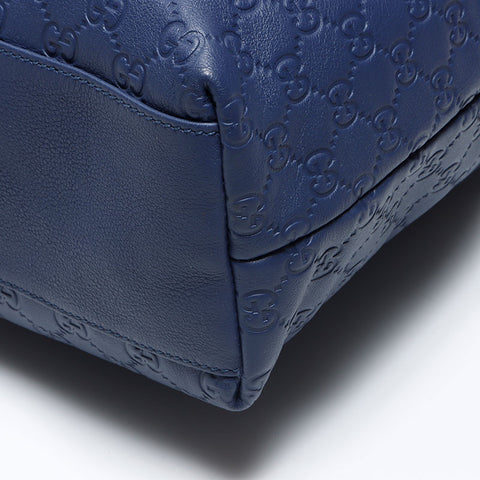 Gucci GG Shima Leather Tote Bag Blue WS12613