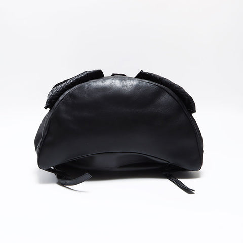 BOTTEGAVENETA INTRECCIATO leather Backpack Â· Daypack black WS12617