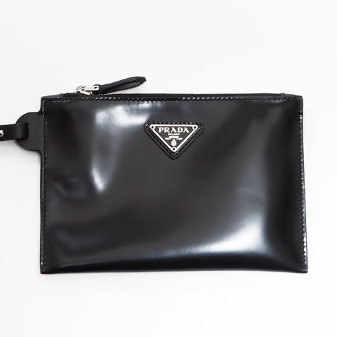 プラダ PRADA ポルカドット トートバッグ ポーチ付き 1BG417 2DZ9 F0002 ハンドバッグ ブラック WS12619