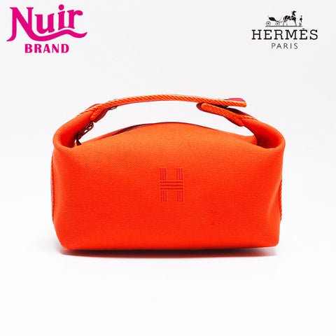 Hermes HERMES Brid A Black PM 2020-2025 Handbag Orange WS12620