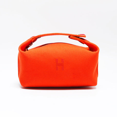 Hermes HERMES Brid A Black PM 2020-2025 Handbag Orange WS12620