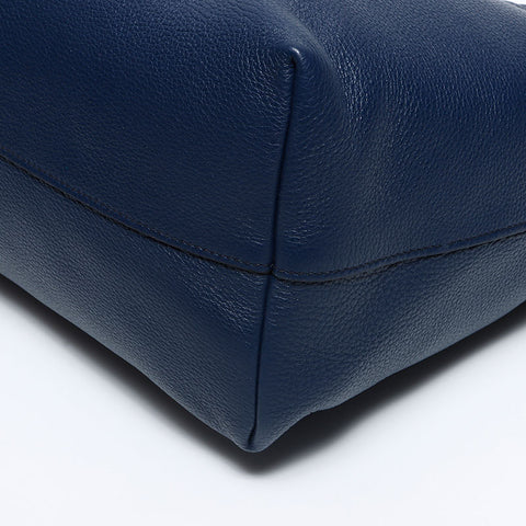 PRADA Charm Square Tote Bag Navy WS12624