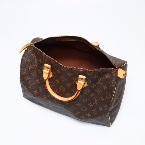 Louis Vuitton Louis Vuitton 1999 Speedy Bandoliere 35 Monogramme Boston Sac brun WS12632