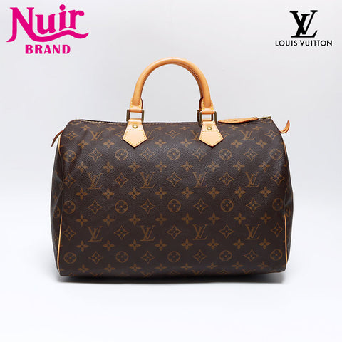 Louis Vuitton LOUIS VUITTON 1999 Speedy Bandoliere 35 Monogram Boston Bag Brown WS12632