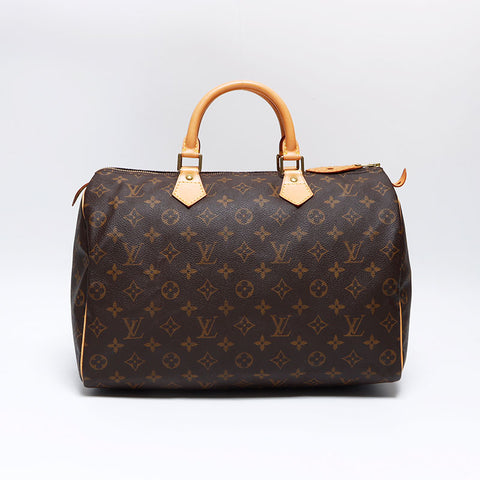 Louis Vuitton Louis Vuitton 1999 Speedy Bandoliere 35 Monogramme Boston Sac brun WS12632