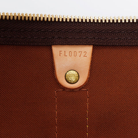 Louis Vuitton LOUIS VUITTON 2002 Keepol Bandoliere Monogram 55 Boston Bag Brown WS12638