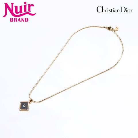 Christian Dior logo Necklace gold WS12645