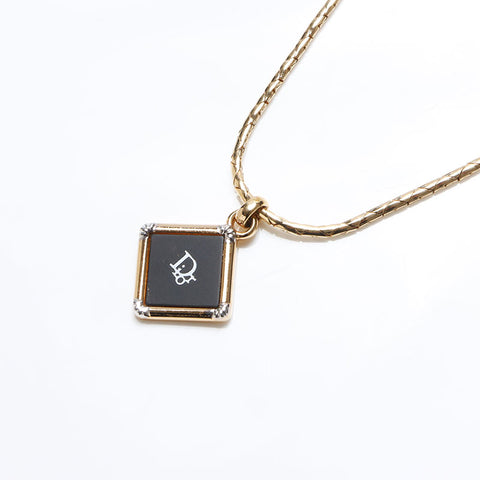 Christian Dior logo Necklace gold WS12645