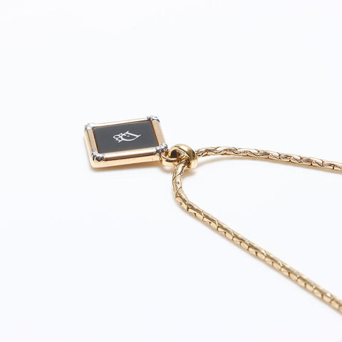 Christian Dior logo Necklace gold WS12645